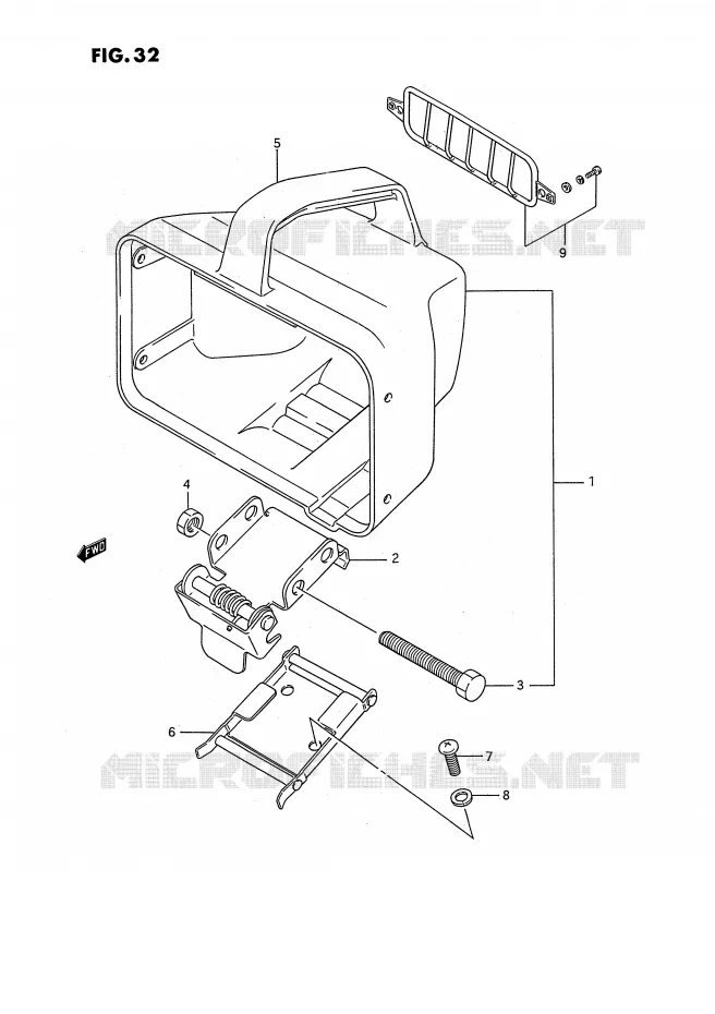 BOL DE PHARE Suzuki QUAD 250 OZARK 1995  LT-F250S(E3)