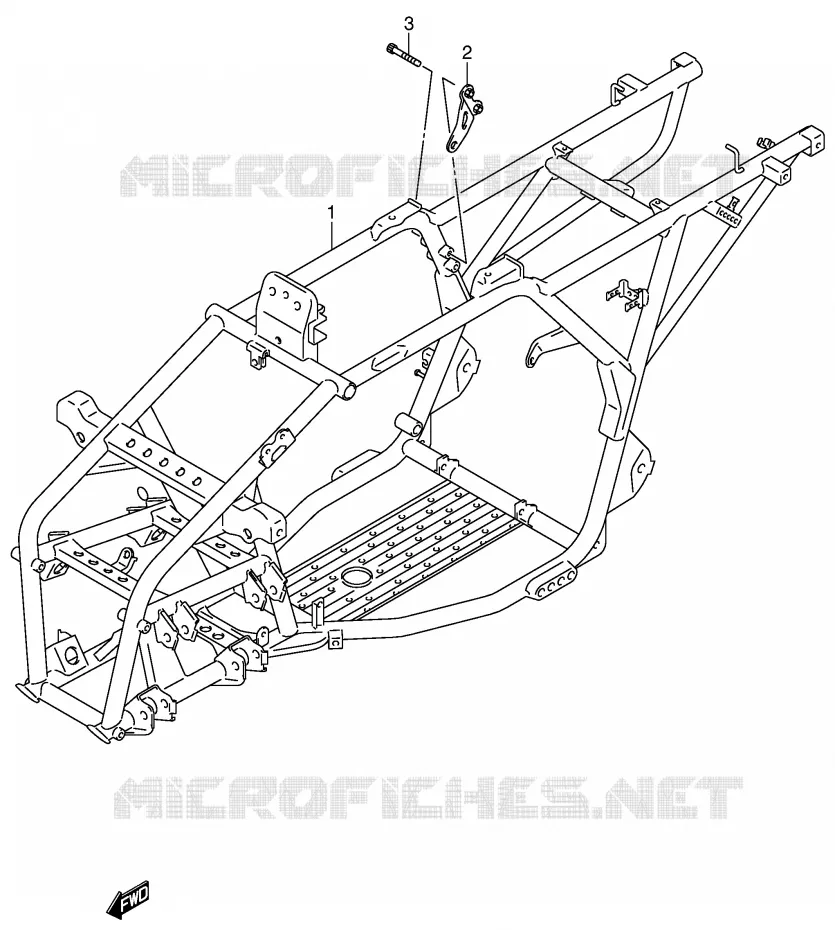 CADRE Suzuki QUAD 250 OZARK 2004  LT-F250K4(E3/E28)