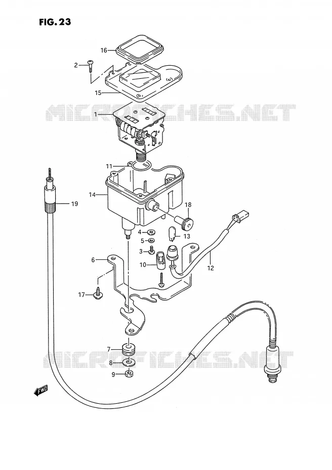 COMPTEUR Suzuki QUAD 250 OZARK 1994  LT-F250R(E2)