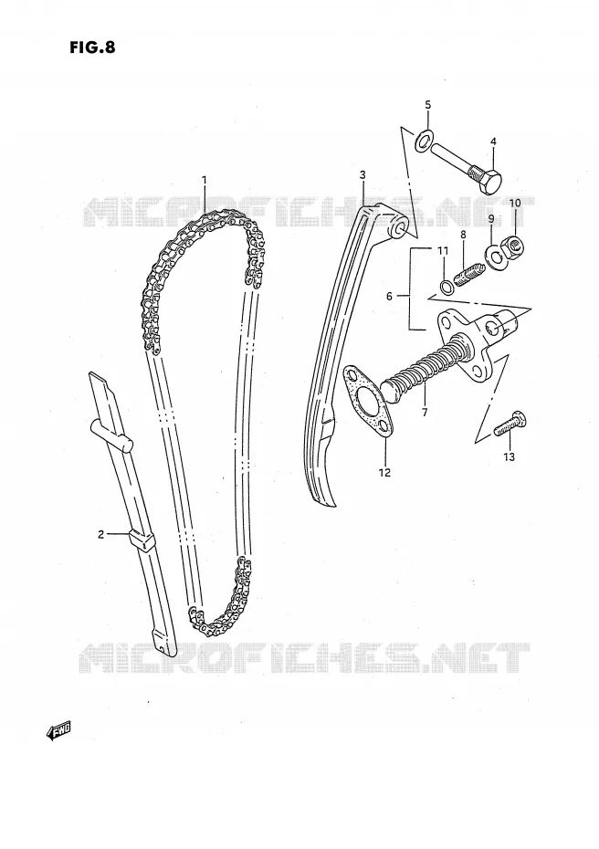 DISTRIBUTION Suzuki QUAD 160 OZARK 1990  LT-F160L(P28)