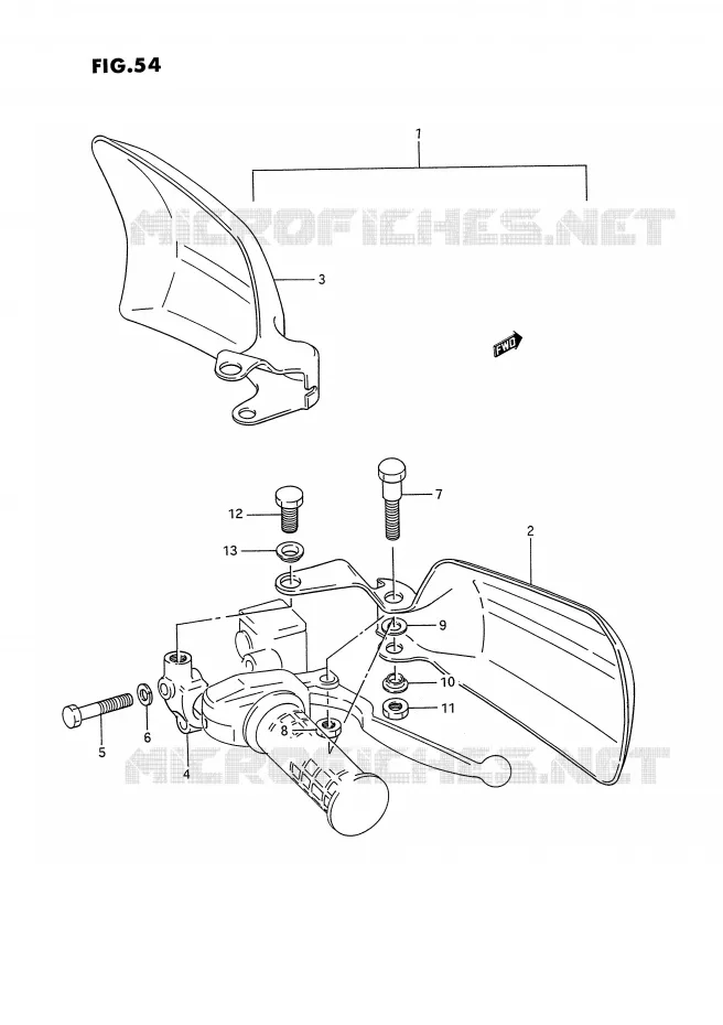 PROTEGES MAINS (OPIONAL) Suzuki QUAD 300 KINGQUAD 1995  LT-F4WDXS(E2)