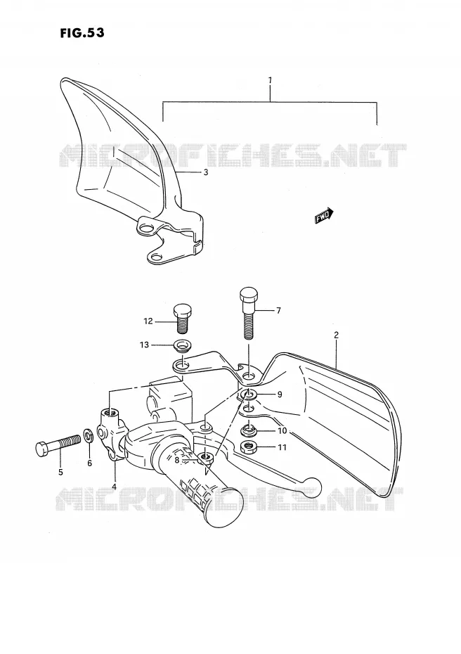 PROTEGES MAINS (OPTIONNEL) Suzuki QUAD 300 KINGQUAD 1993  LT-F4WDXP(E3)