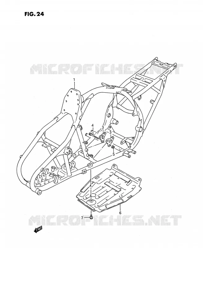 CADRE Suzuki QUAD 160 OZARK 1996  LT-F160T(P2)