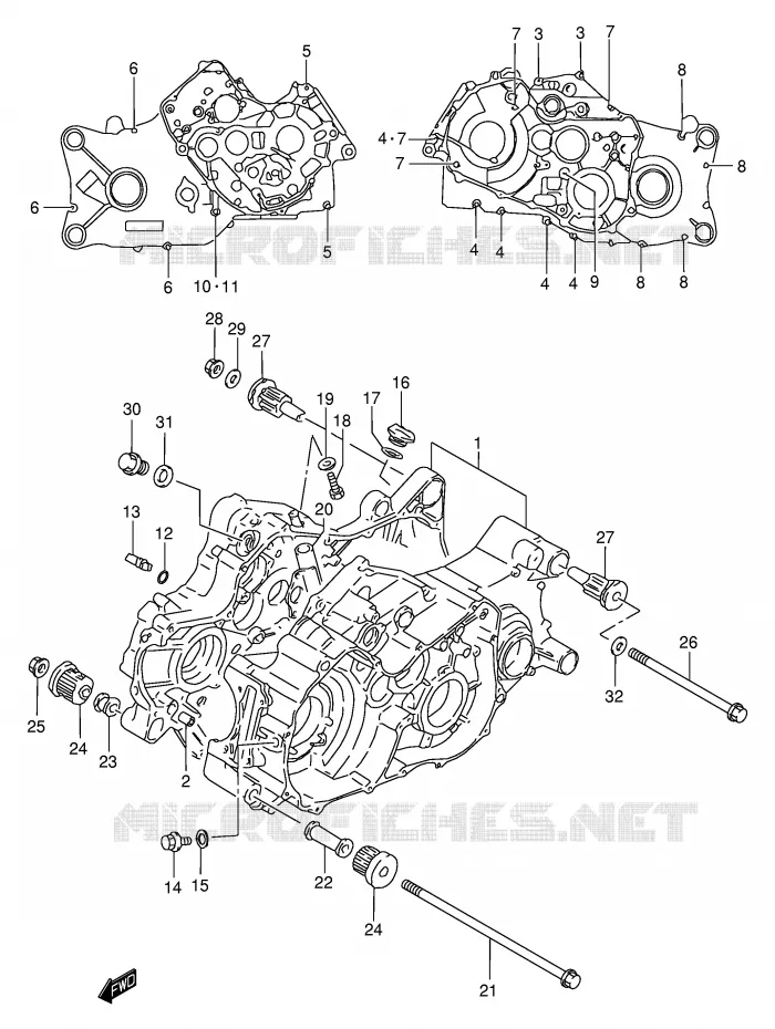 CARTER Suzuki QUAD 250 OZARK 2000  LT-F250FY(E24)