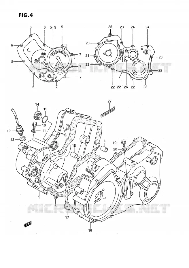 CARTER Suzuki QUAD 300 KINGQUAD 1993  LT-F4WDXP(E3)