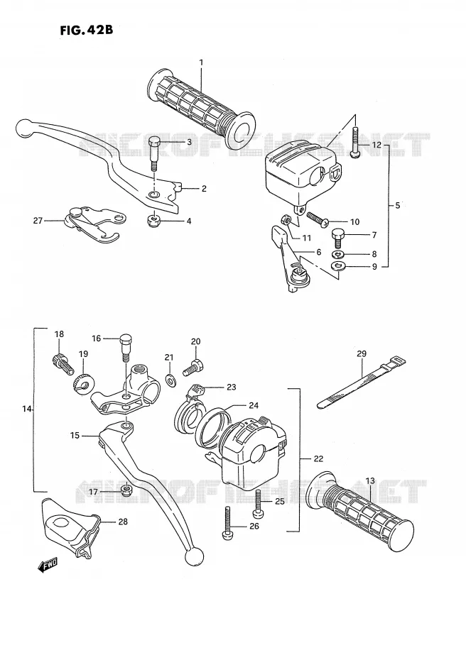 COMMODOS (MODELE H/J/K/L/M/N/P/R E2) Suzuki QUAD 250 KINGQUAD 1995  LT-F4WDS(E2)