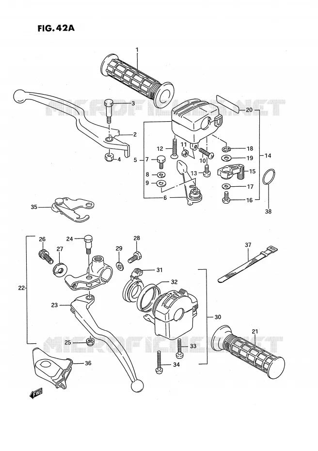 COMMODOS (MODELE S E17,E24) Suzuki QUAD 250 KINGQUAD 1992  LT-F4WDN(E2)