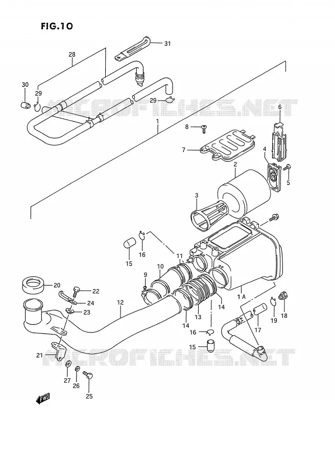FILTRE A AIR Suzuki QUAD 300 KINGQUAD 1991  LT-F4WDXM(E2)