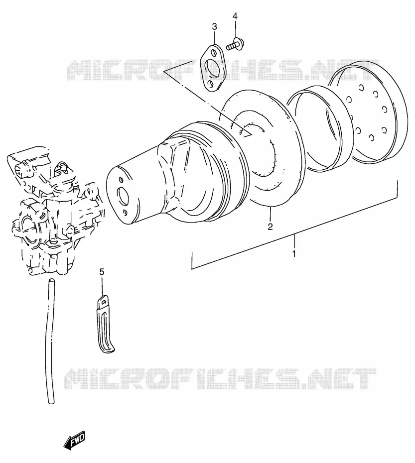 FILTRE A AIR Suzuki QUAD 50 MINIQUAD-SPORT 2000  LT50Y(P1)