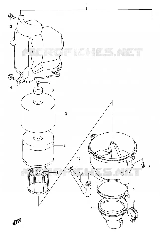 FILTRE A AIR Suzuki QUAD 80 QUADSPORT 1999  LT80X(P3/P28)