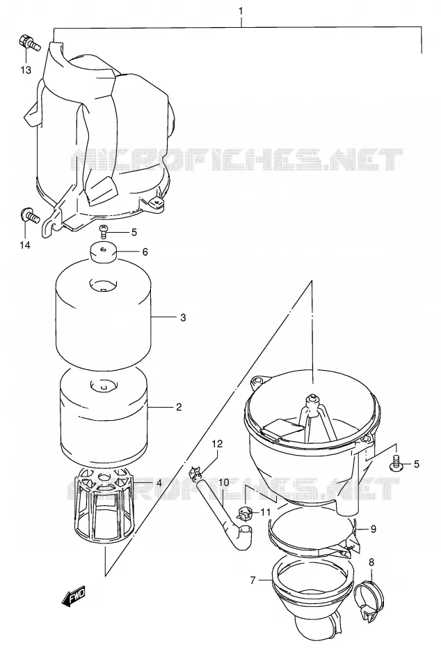 FILTRE A AIR Suzuki QUAD 80 QUADSPORT 2001  LT80K1(P3/P28)