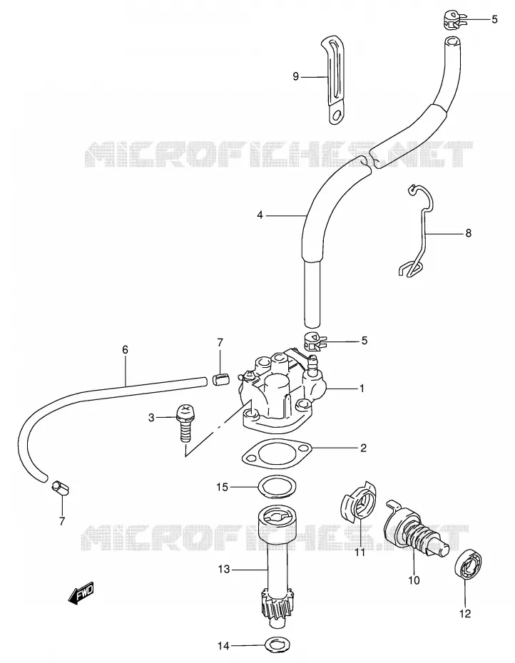 POMPE A HUILE Suzuki QUAD 80 QUADSPORT 2000  LT80Y(P3/P28)
