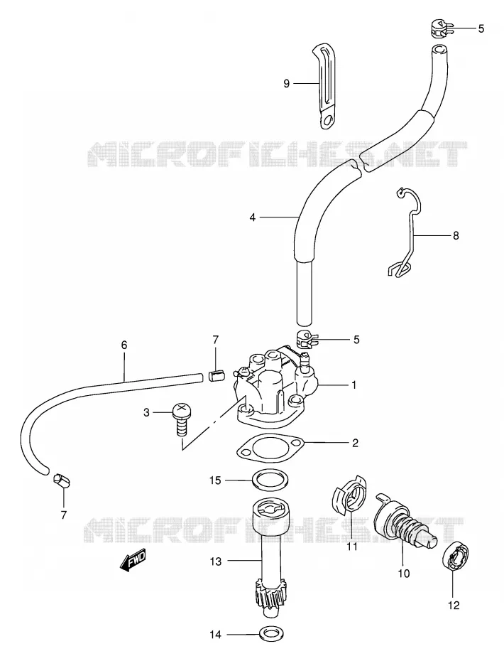 POMPE A HUILE Suzuki QUAD 80 QUADSPORT 2001  LT80K1(P3/P28)