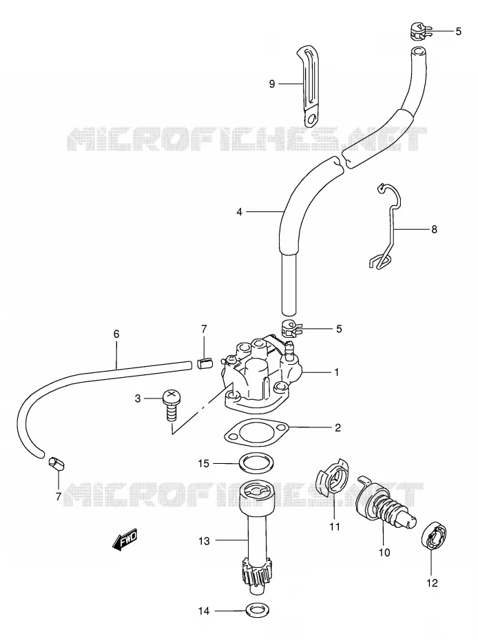 POMPE A HUILE Suzuki QUAD 80 QUADSPORT 2002  LT80K2(P3/P28)