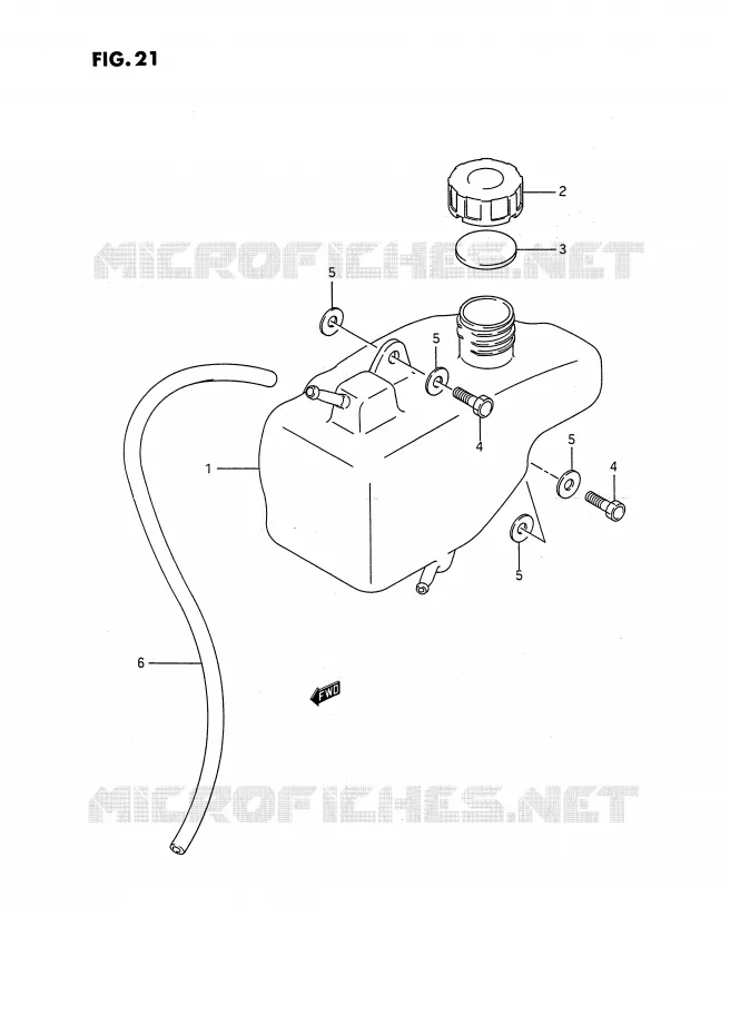 RESERVOIR D'HUILE Suzuki QUAD 80 QUADSPORT 1995  LT80S(P28)