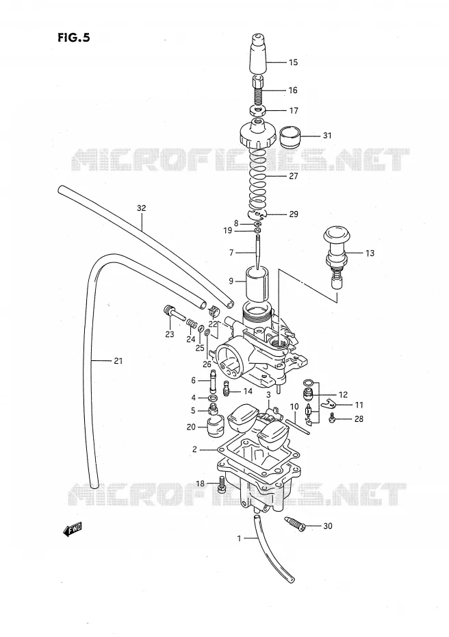 CARBURATEUR Suzuki QUAD 80 QUADSPORT 1987  LT80H(P1)