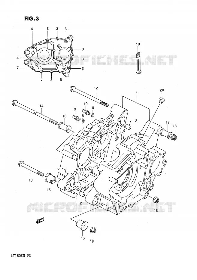 CARTER Suzuki QUAD 160 QUADRUNNER 1991  LT160EM(P3)