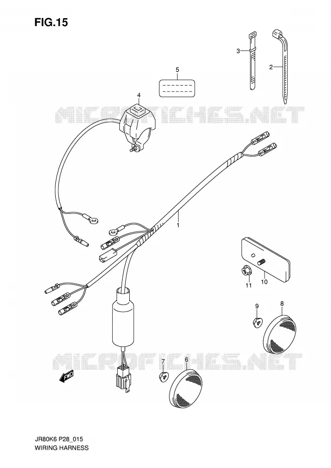 FAISCEAU ELECTRIQUE Suzuki MOTO 80 JR 2006  JR80K6(P28)