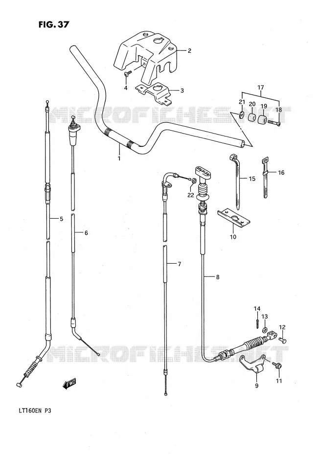 GUIDON Suzuki QUAD 160 QUADRUNNER 1989  LT160EK(P3)