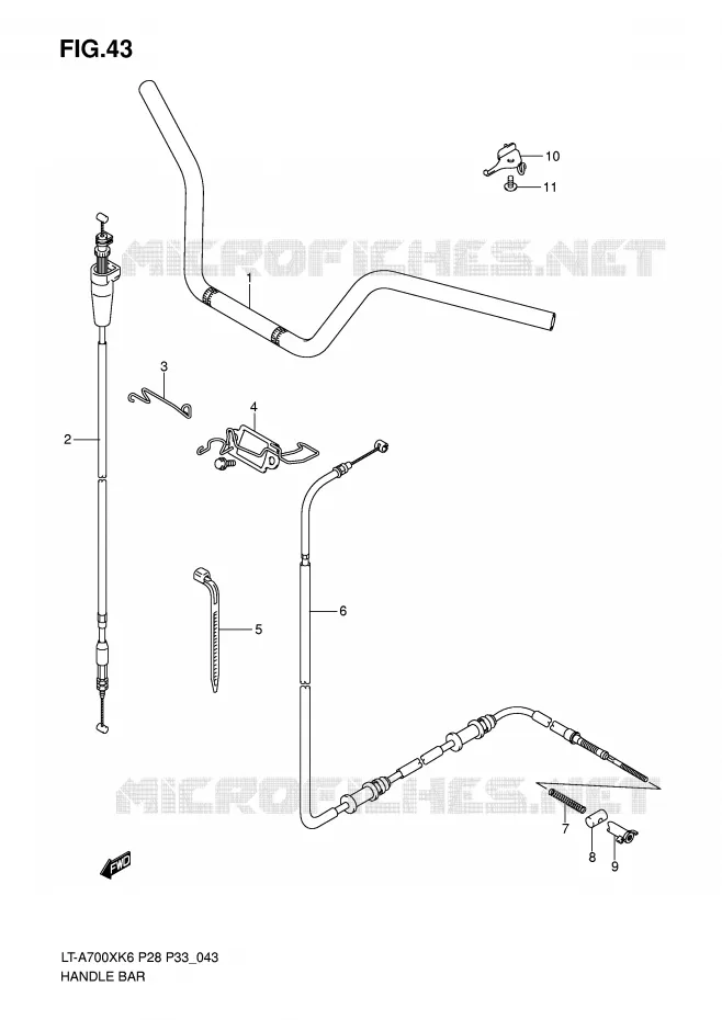 GUIDON Suzuki QUAD 700 KINGQUAD 2007  LT-A700XK7(P28/P33)
