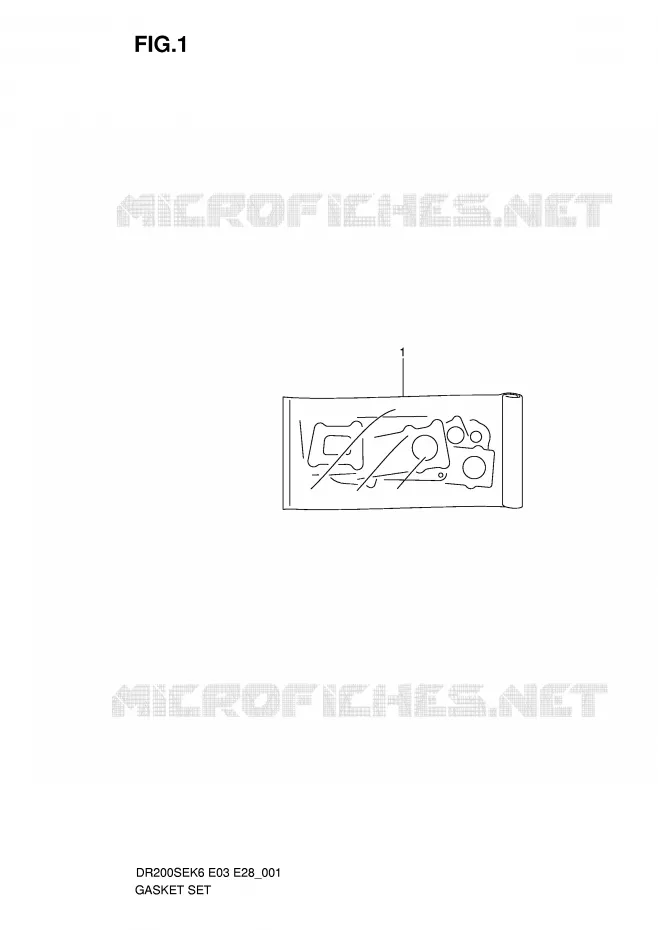 KIT JOINTS Suzuki MOTO 200 DR 2009  DR200SEK9(E3/E28)