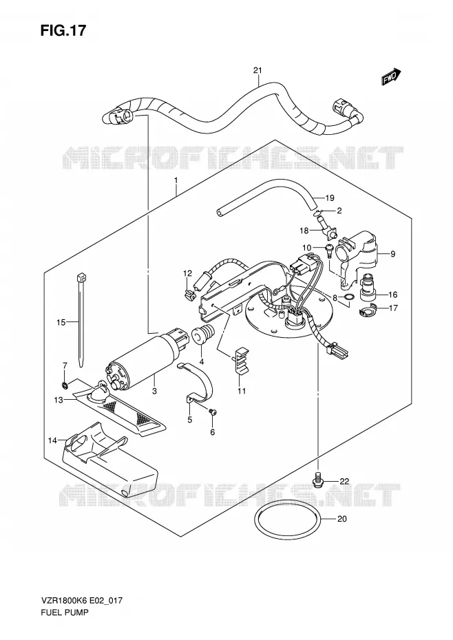 POMPE A ESSENCE Suzuki MOTO 1800 INTRUDER 2007  VZR1800U2K7(E2)
