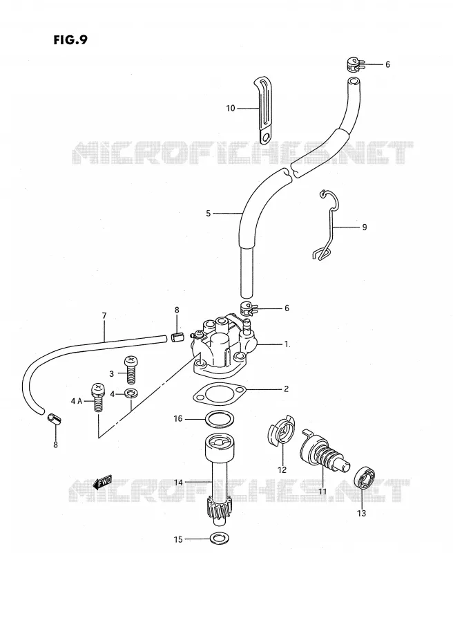 POMPE A HUILE Suzuki QUAD 80 QUADSPORT 1990  LT80L(P3)