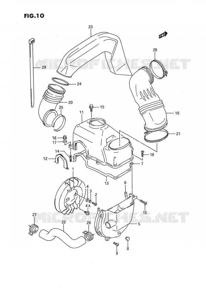VENTILATEUR DE REFROIDISSEMENT Suzuki QUAD 80 QUADSPORT 1989  LT80K(P3)