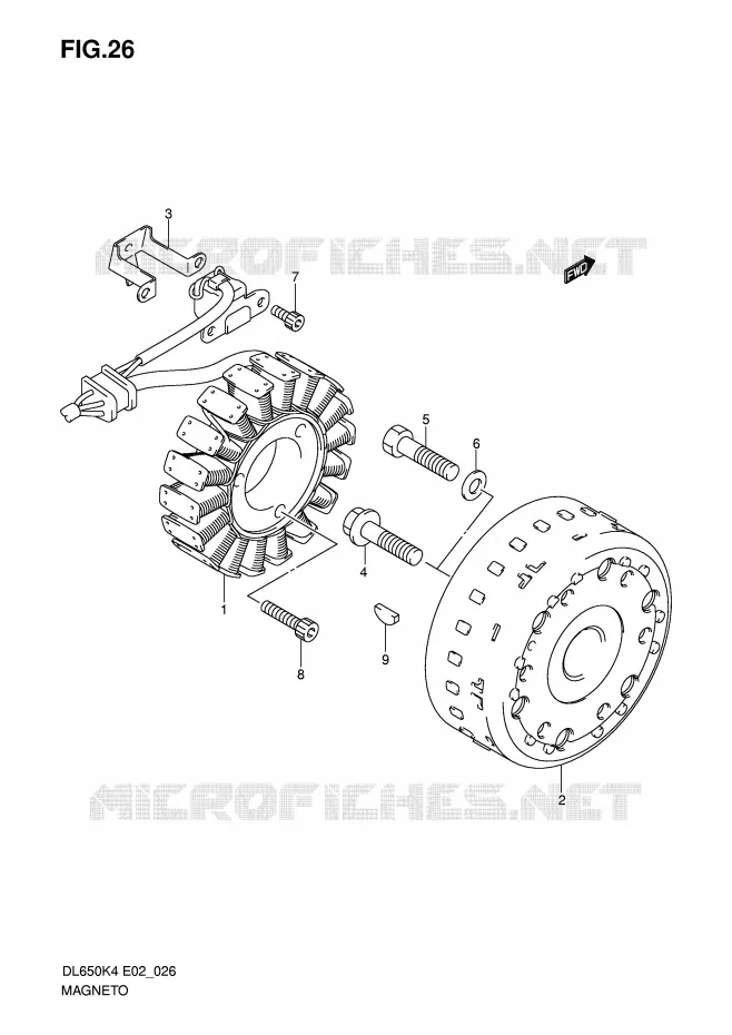 ALLUMAGE ROTOR - STATOR Suzuki MOTO 650 V-STROM 2004  DL650K4(E2)