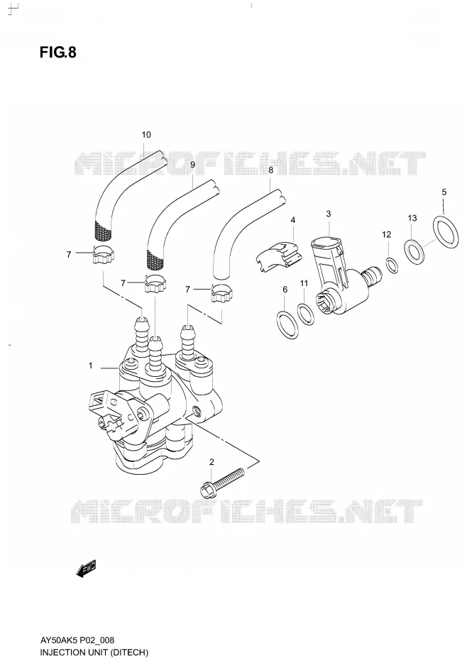 BOITIER D'INJECTION (DITECH) Suzuki SCOOTER 50 KATANA 2006  AY50AK6