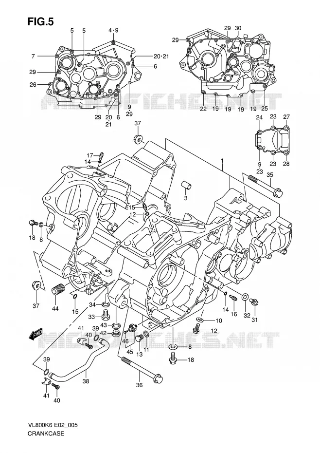 CARTER Suzuki MOTO 800 VOLUSIA 2007  VL800UEK7(E2)