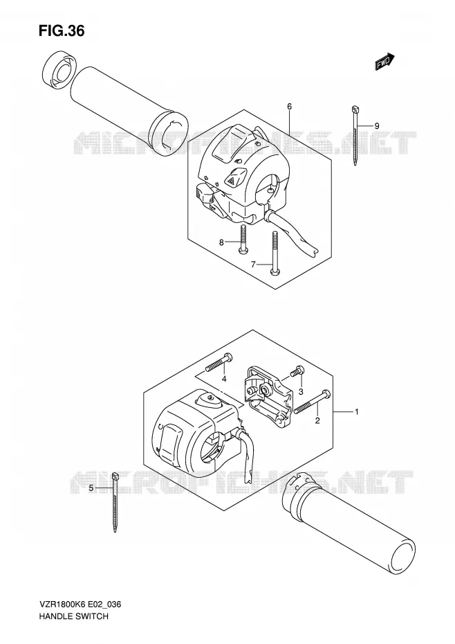 COMMODOS (SEE NOTE) Suzuki MOTO 1800 INTRUDER 2010  VZR1800U2L0(E2)