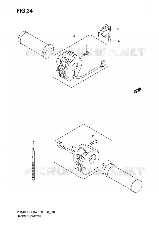 COMMODOS (VS1400GLPK4) Suzuki MOTO 1400 INTRUDER 2006  VS1400K6(E3/E28)