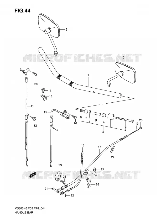 GUIDON Suzuki MOTO 800 INTRUDER 2006  VS800K6(E3/E28)