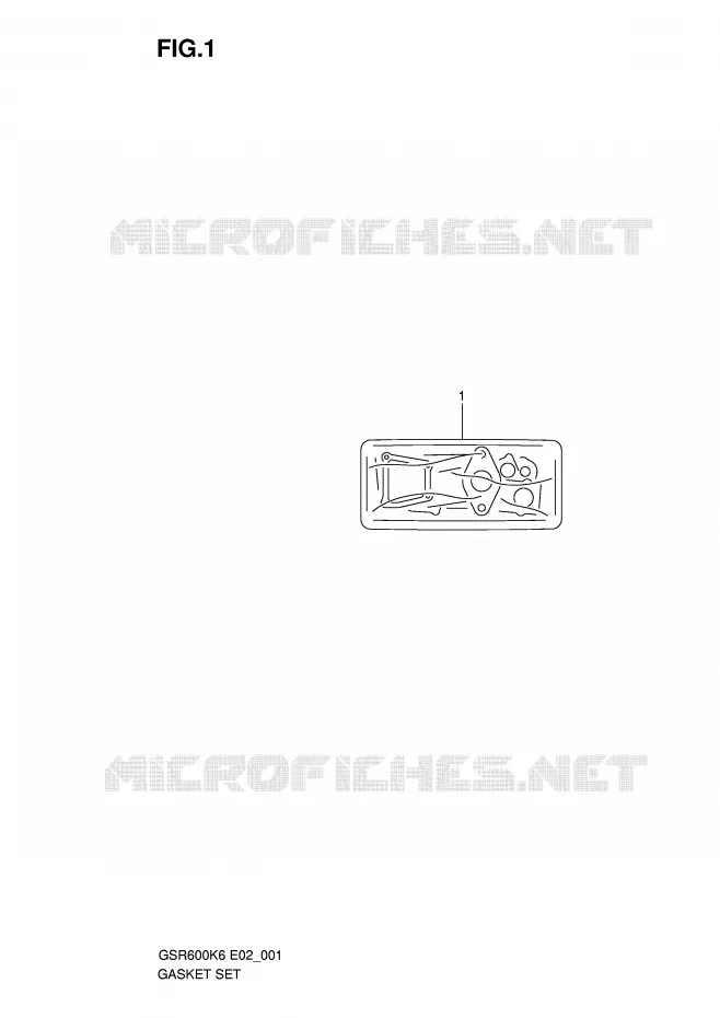 KIT JOINTS Suzuki MOTO 600 GSR 2010  GSR600UAL0(E2)