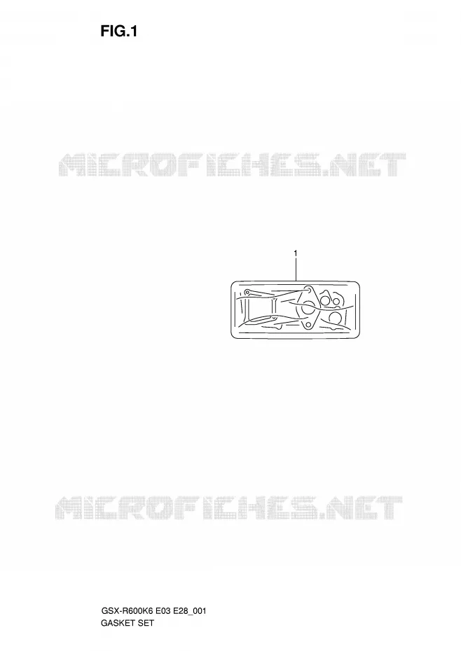 KIT JOINTS Suzuki MOTO 600 GSX-R 2006  GSX-R600K6(E3/E28)
