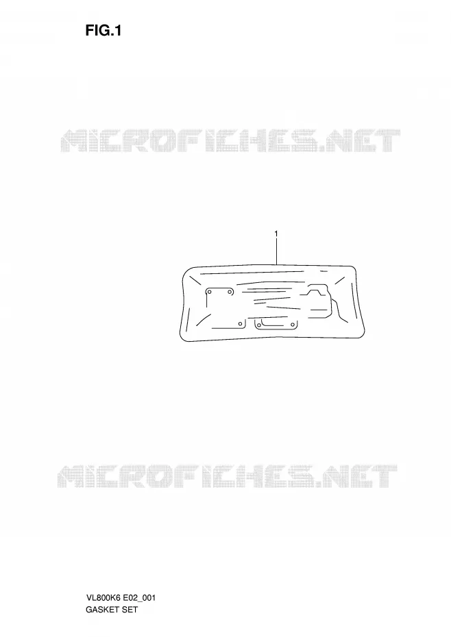KIT JOINTS Suzuki MOTO 800 VOLUSIA 2007  VL800UEK7(E2)