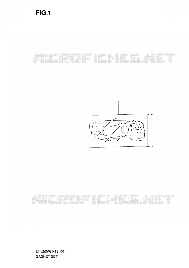KIT JOINTS Suzuki QUAD 50 QUADSPORT 2013  LT-Z50L0(P19)