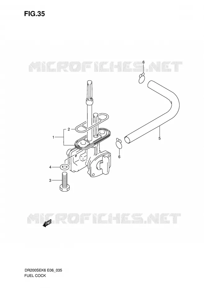 ROBINET D'ESSENCE Suzuki MOTO 200 DR 2009  DR200SEK9(E6)