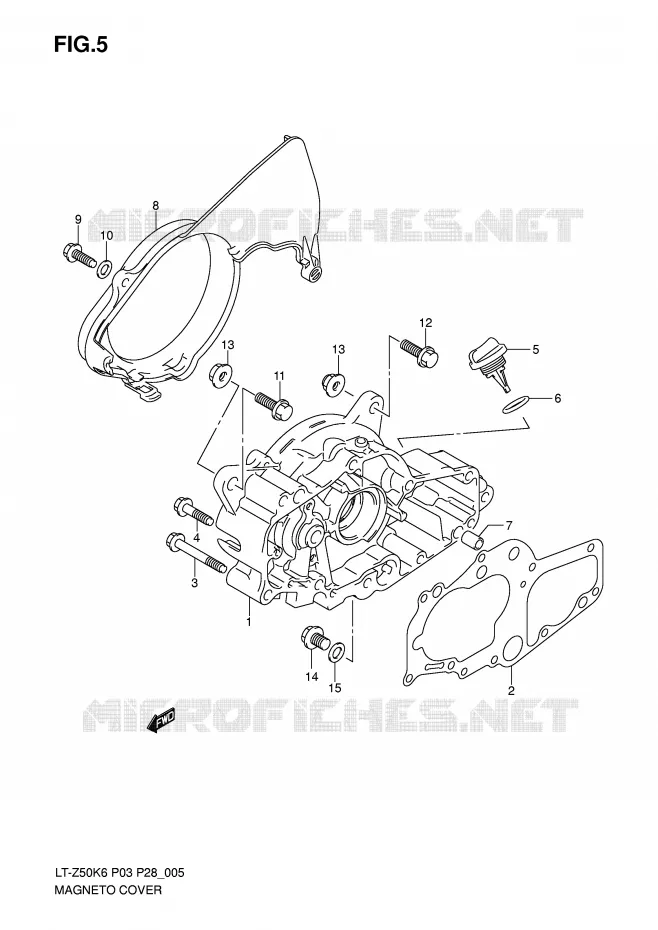 CARTER ALLUMAGE Suzuki QUAD 50 QUADSPORT 2010  LT-Z50L0(P3/P28)
