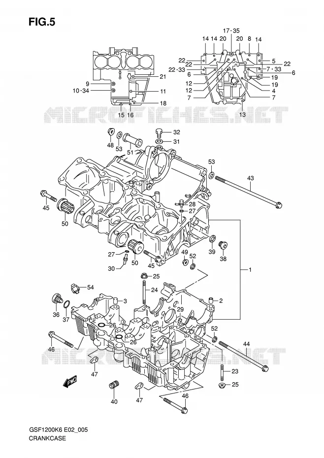 CARTER Suzuki MOTO 1200 BANDIT 2006  GSF1200SA K6 (E02,E19,E24)