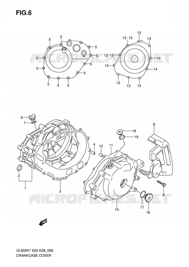 CARTER Suzuki MOTO 650 V-STROM 2009  DL650K9(E3/E28)
