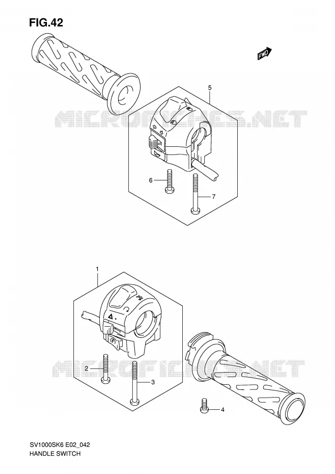 COMMODOS (SV1000/U1/U2) Suzuki MOTO 1000 SV 2007  SV1000U2K7(E2)