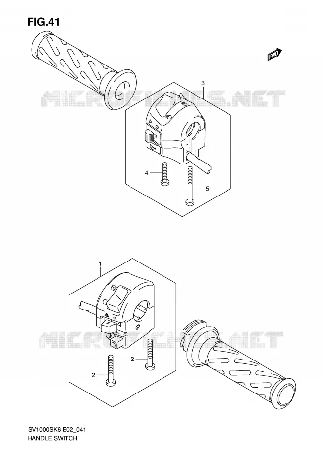 COMMODOS (SV1000S/S1/S2) Suzuki MOTO 1000 SV 2006  SV1000SK6(E2)