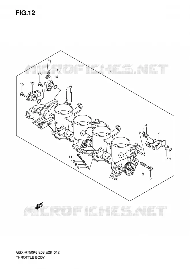 ENSEMBLE INJECTION Suzuki MOTO 750 GSX-R 2006  GSX-R750K6(E3/E28)