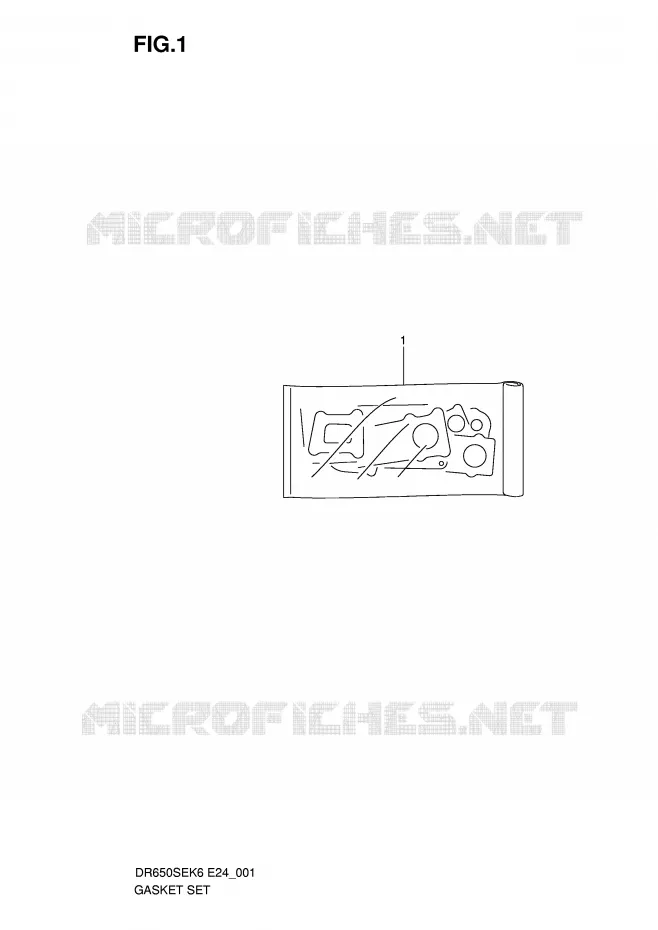KIT JOINTS Suzuki MOTO 650 DR 2006  DR650SEK6(E24)