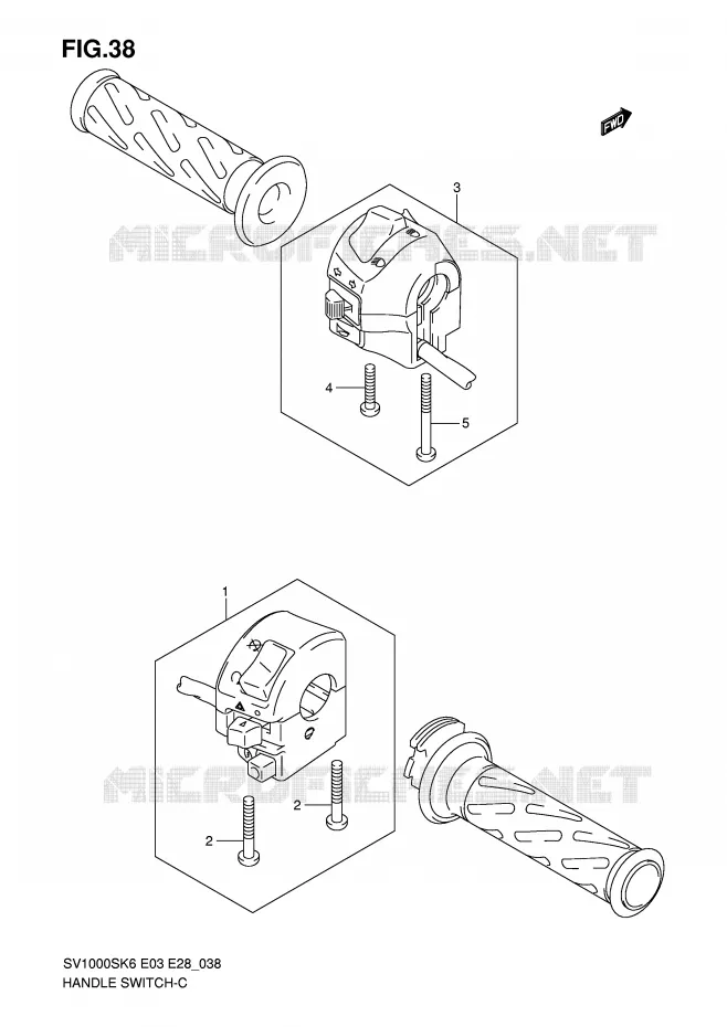 COMMODOS (SV1000S) Suzuki MOTO 1000 SV 2006  SV1000K6(E3/E28)