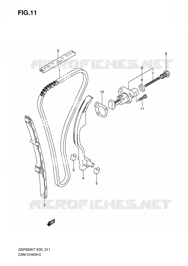 DISTRIBUTION Suzuki MOTO 650 BANDIT 2008  GSF650SUK8(E2)