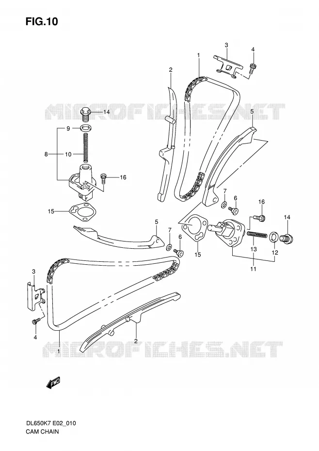 DISTRIBUTION Suzuki MOTO 650 V-STROM 2008  DL650AU3K8(E2)
