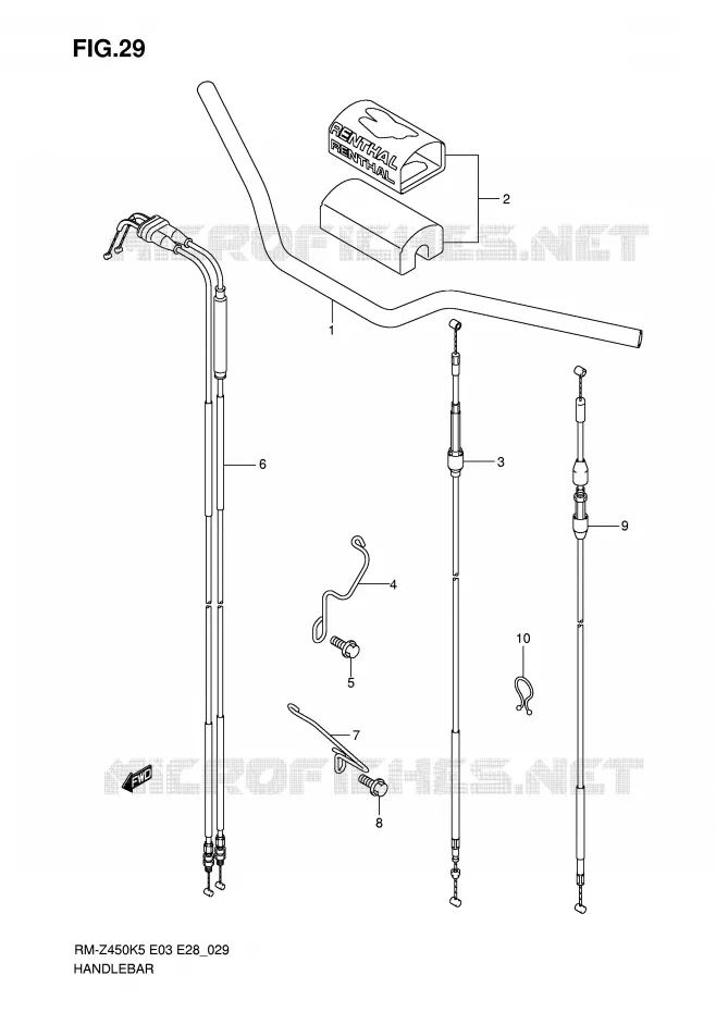 GUIDON Suzuki MOTO 450 RM-Z 2006  RM-Z450K6(E3/E28)